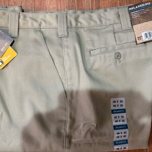 NWT - Carhartt Twill Work Pants in Khaki - men’s 46x30